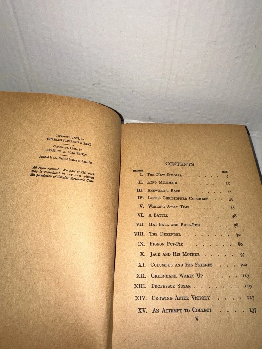 Vintage The Hoosier School-Boy Edward Eggleston Grosset Dunlap Hardcover DJ